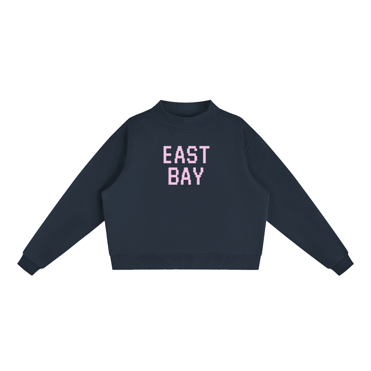 Rhody Life East Bay Stitched Fleece Mock-Neck Crew Sweatshirt