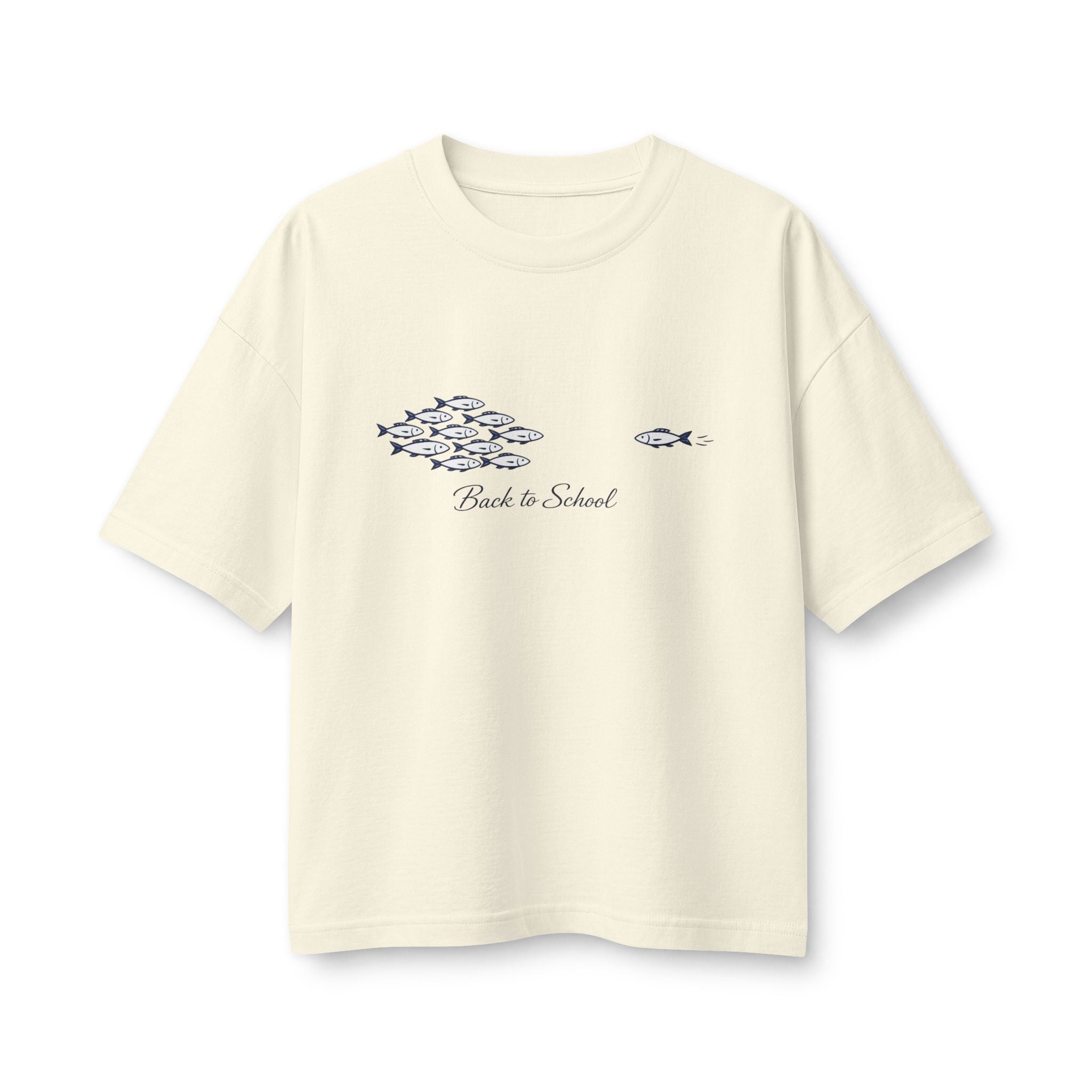 Back to School Fish Tee — "Rhody Life" Coastal Graphic T-Shirt