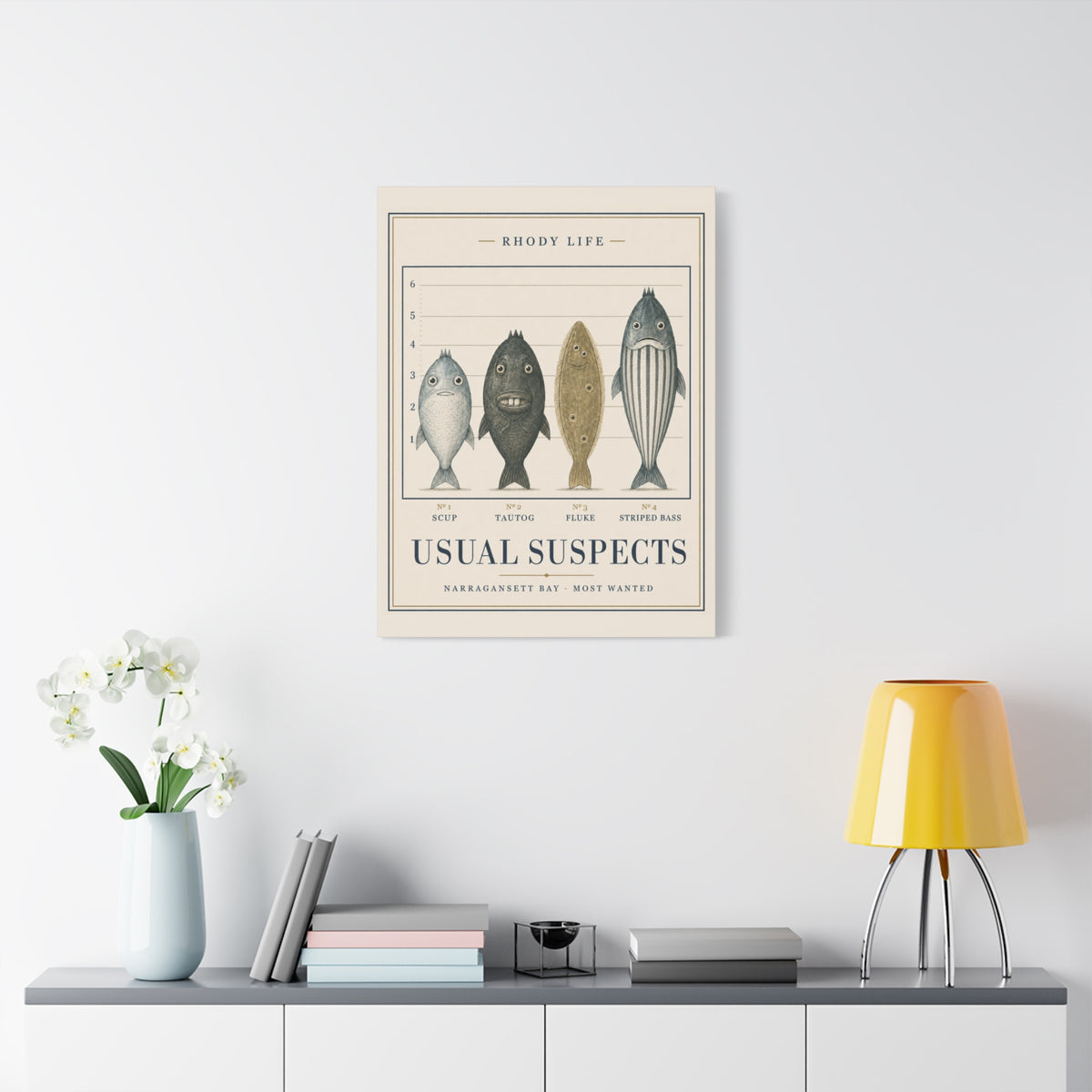 Usual Suspects Canvas Art - Narragansett Bay's Most Wanted