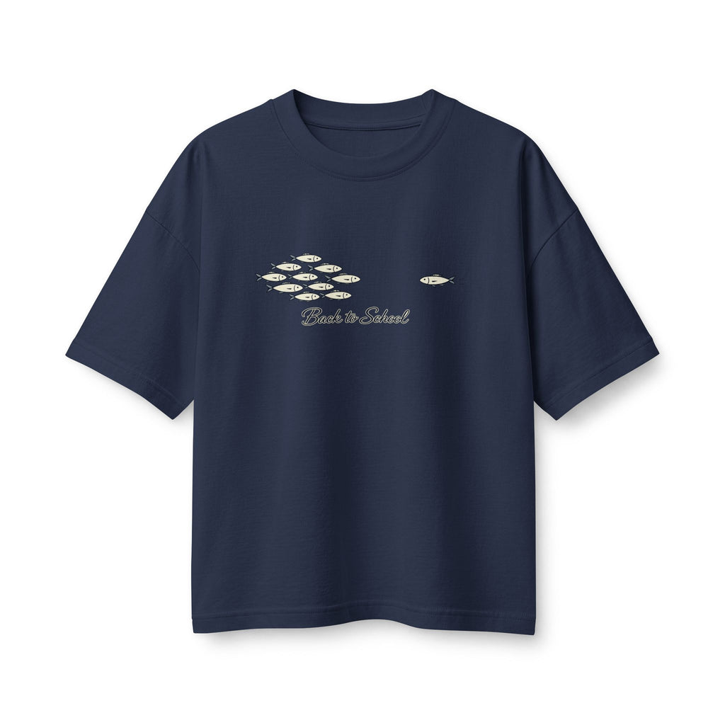 Rhody Life "Back to School" Women's Tee Dark — Coastal Fish School Graphic