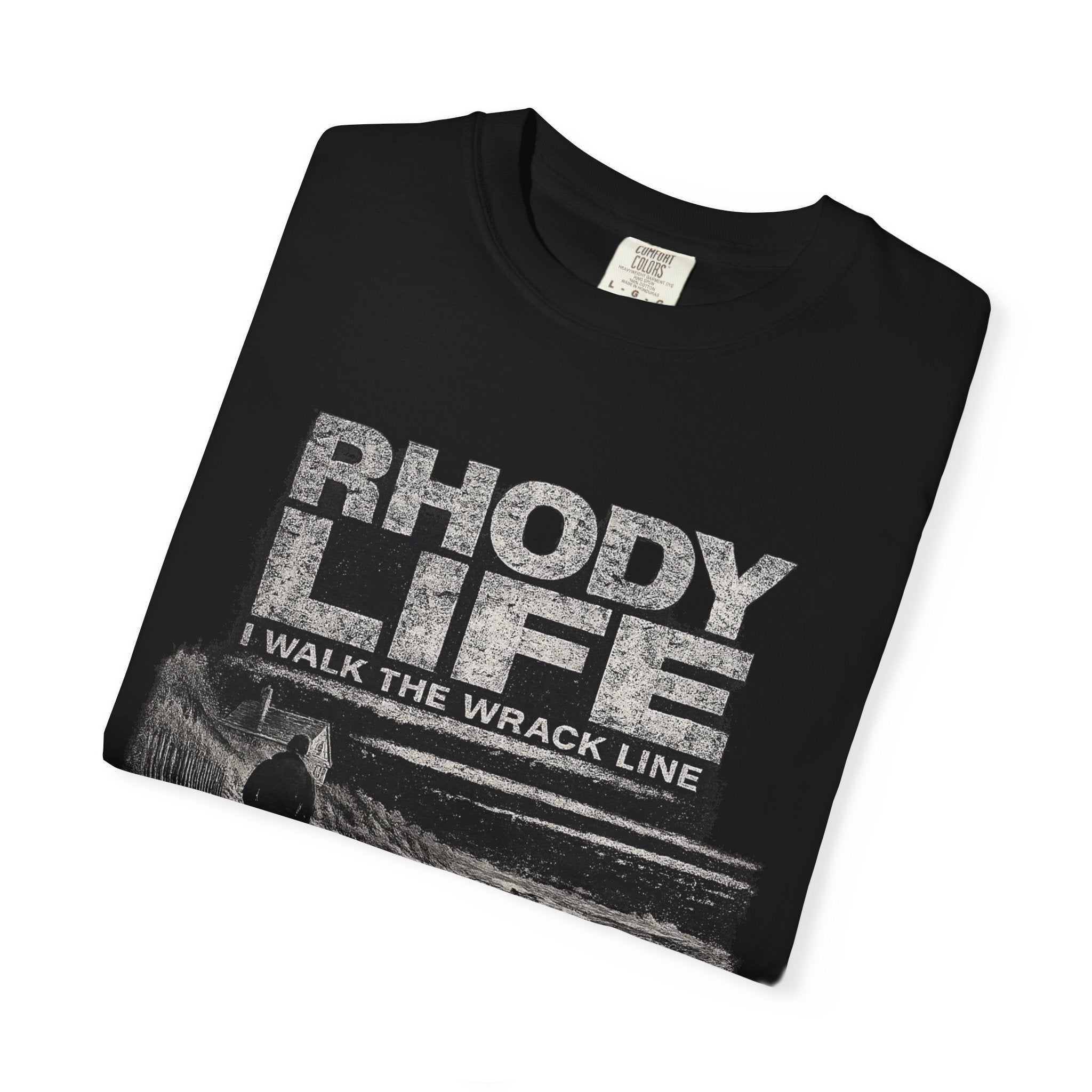 Black T-Shirt “I Walk the Wrack Line” - Support Shoreline Access