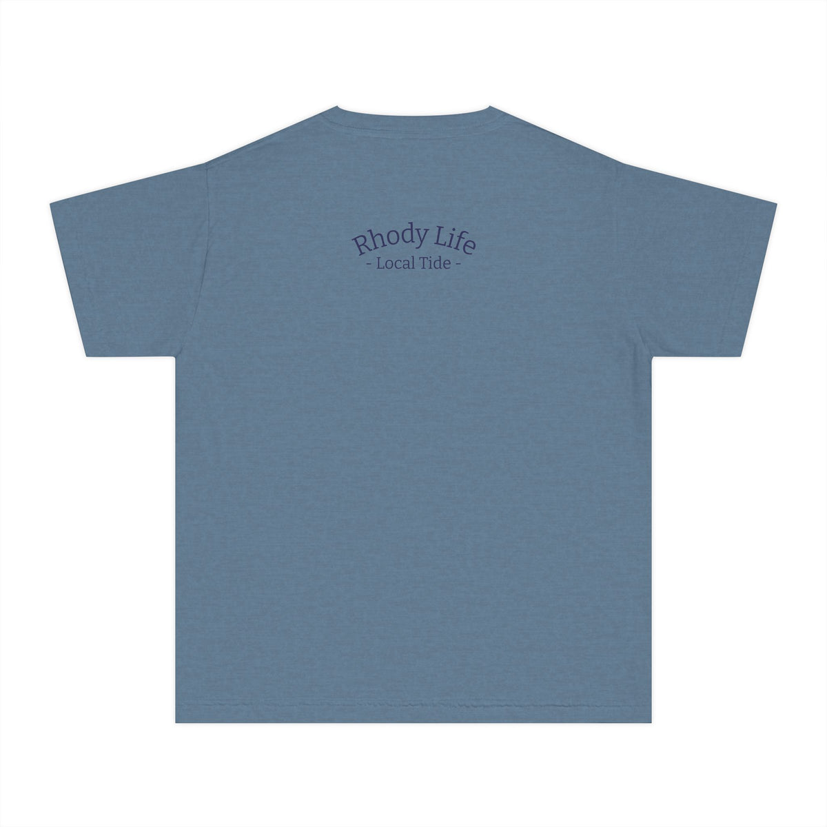 Youth Tee — Back to School Fish Tee — "Rhody Life" Coastal Graphic T-Shirt