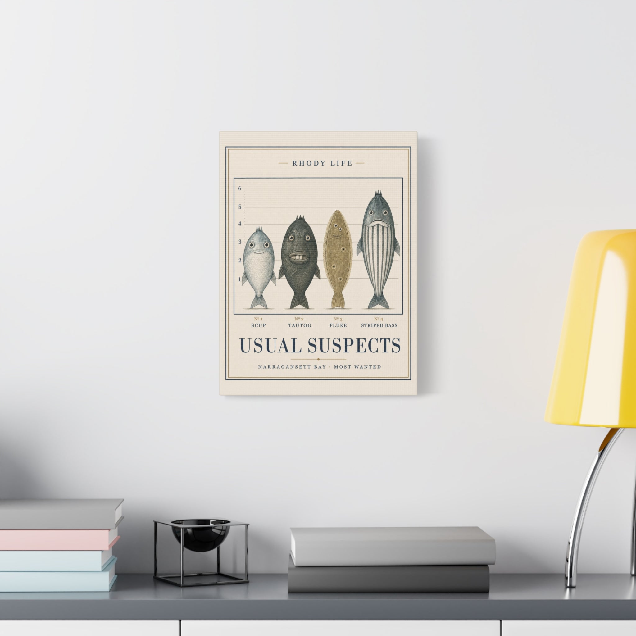 Usual Suspects Canvas Art - Narragansett Bay's Most Wanted