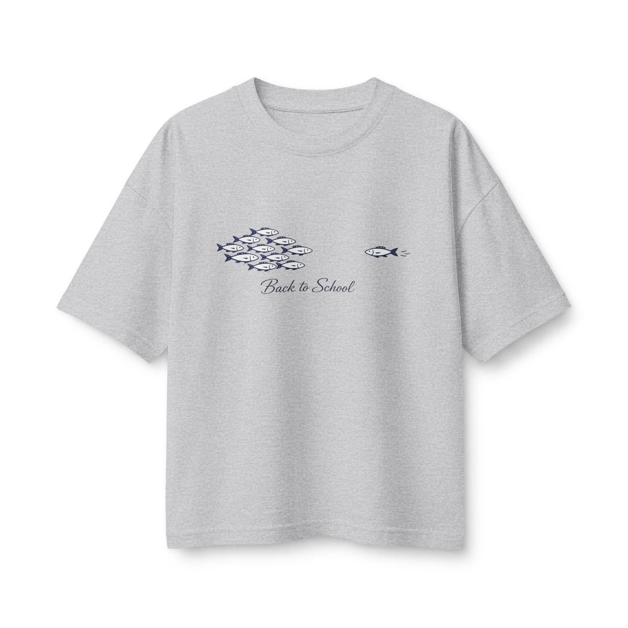 Back to School Fish Tee — "Rhody Life" Coastal Graphic T-Shirt