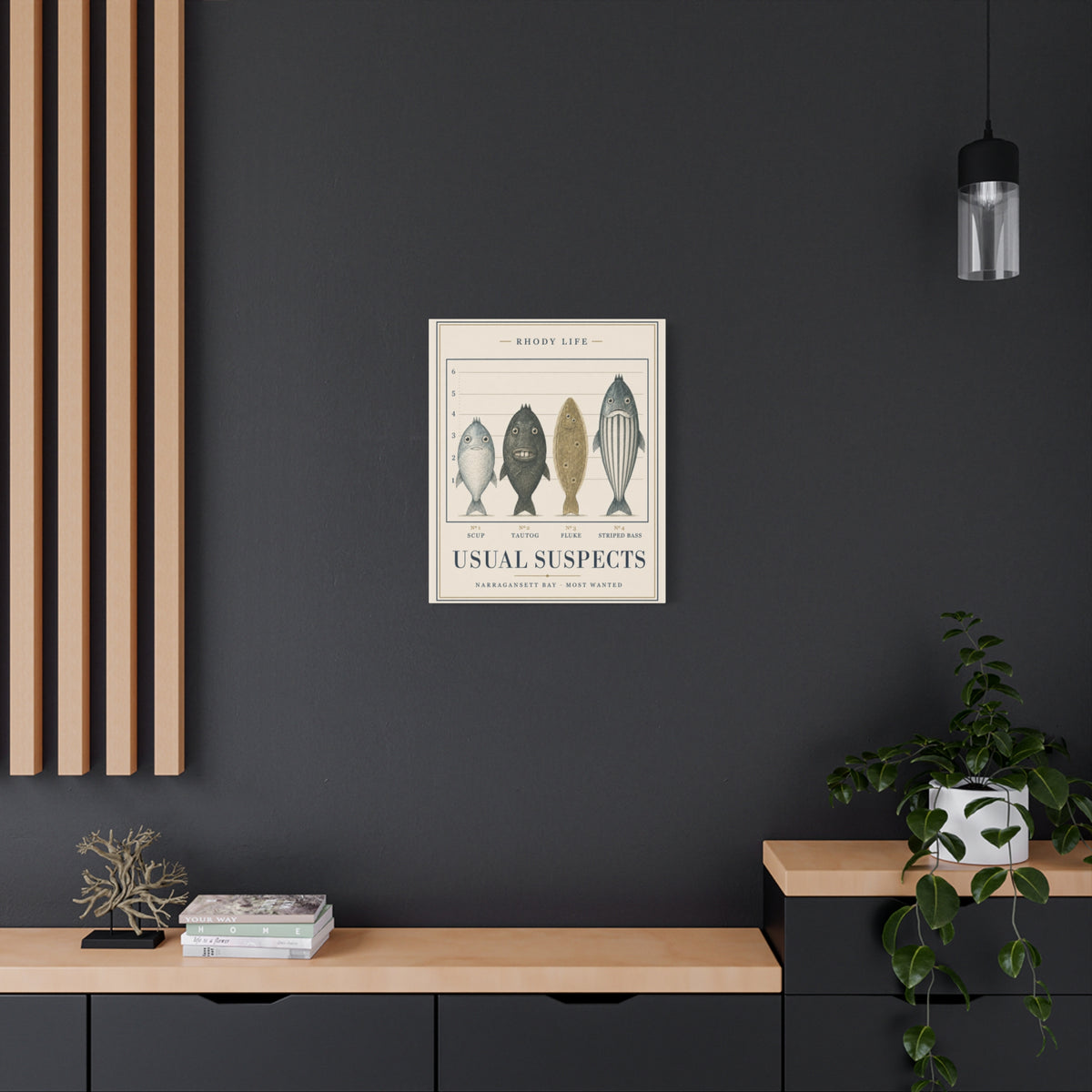 Usual Suspects Canvas Art - Narragansett Bay's Most Wanted