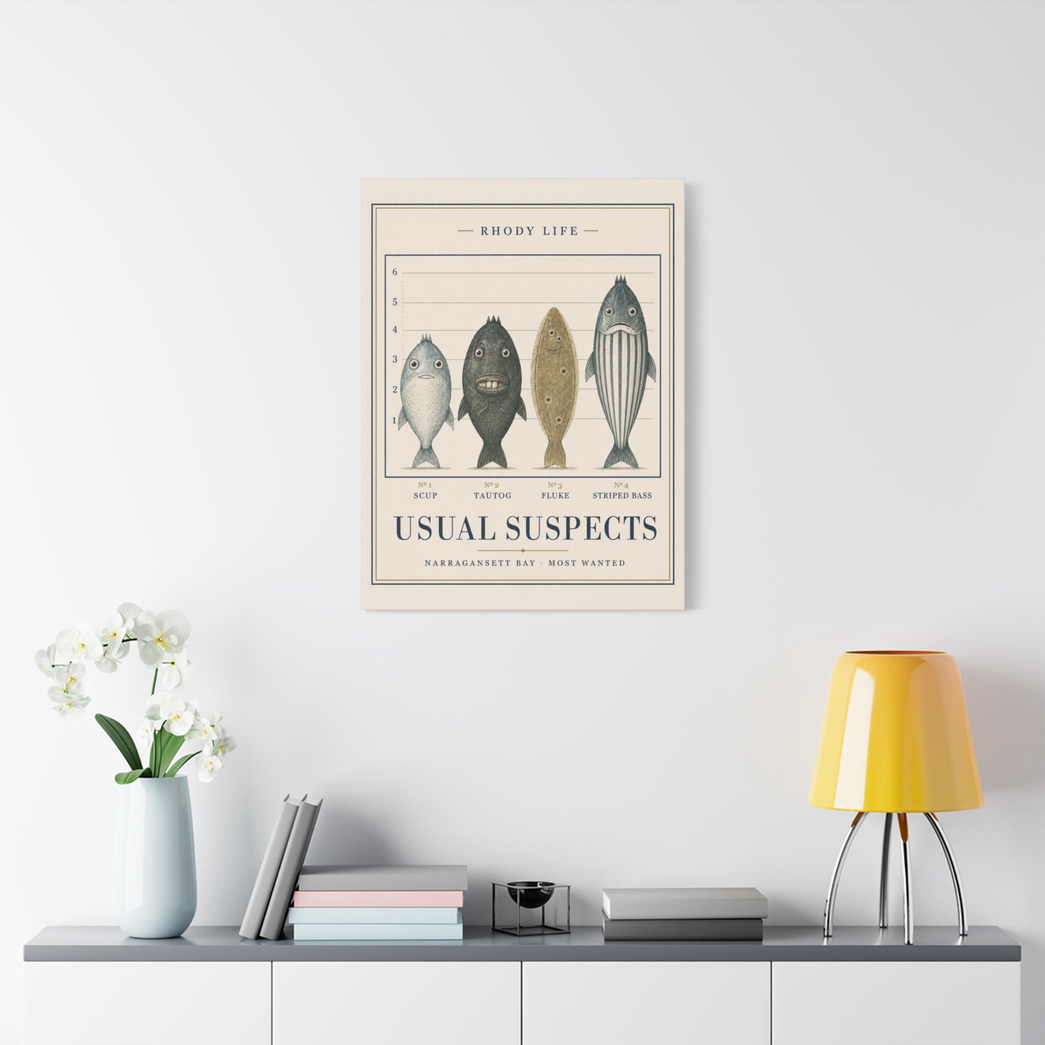 Usual Suspects Canvas Art - Narragansett Bay's Most Wanted