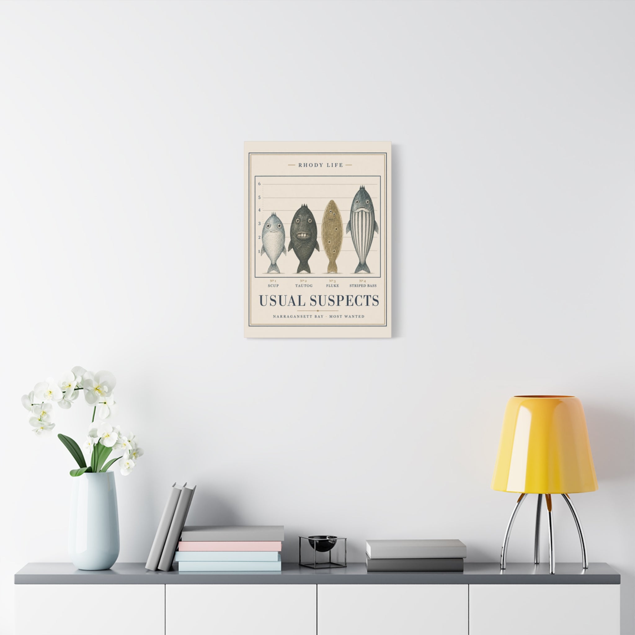 Usual Suspects Canvas Art - Narragansett Bay's Most Wanted