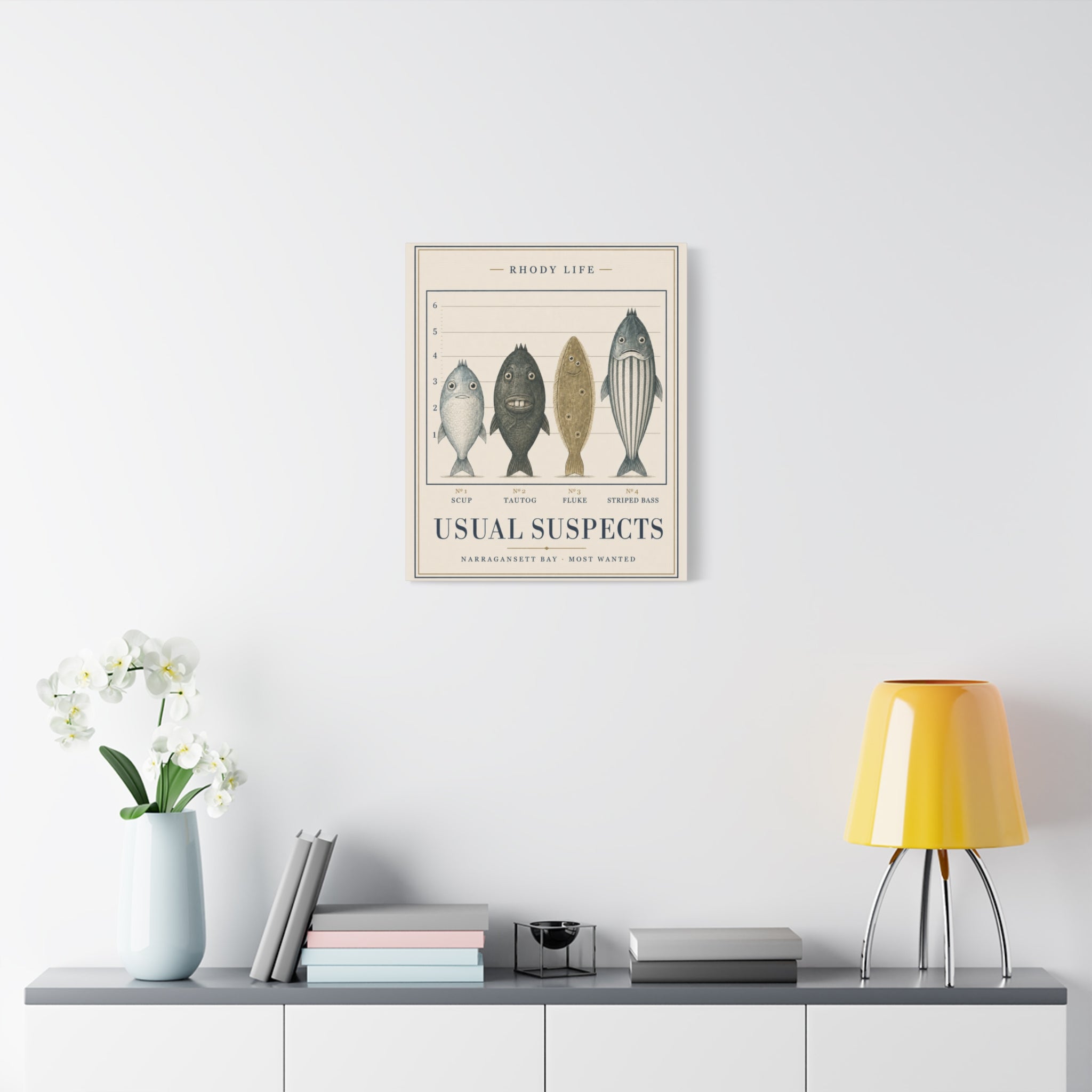 Usual Suspects Canvas Art - Narragansett Bay's Most Wanted