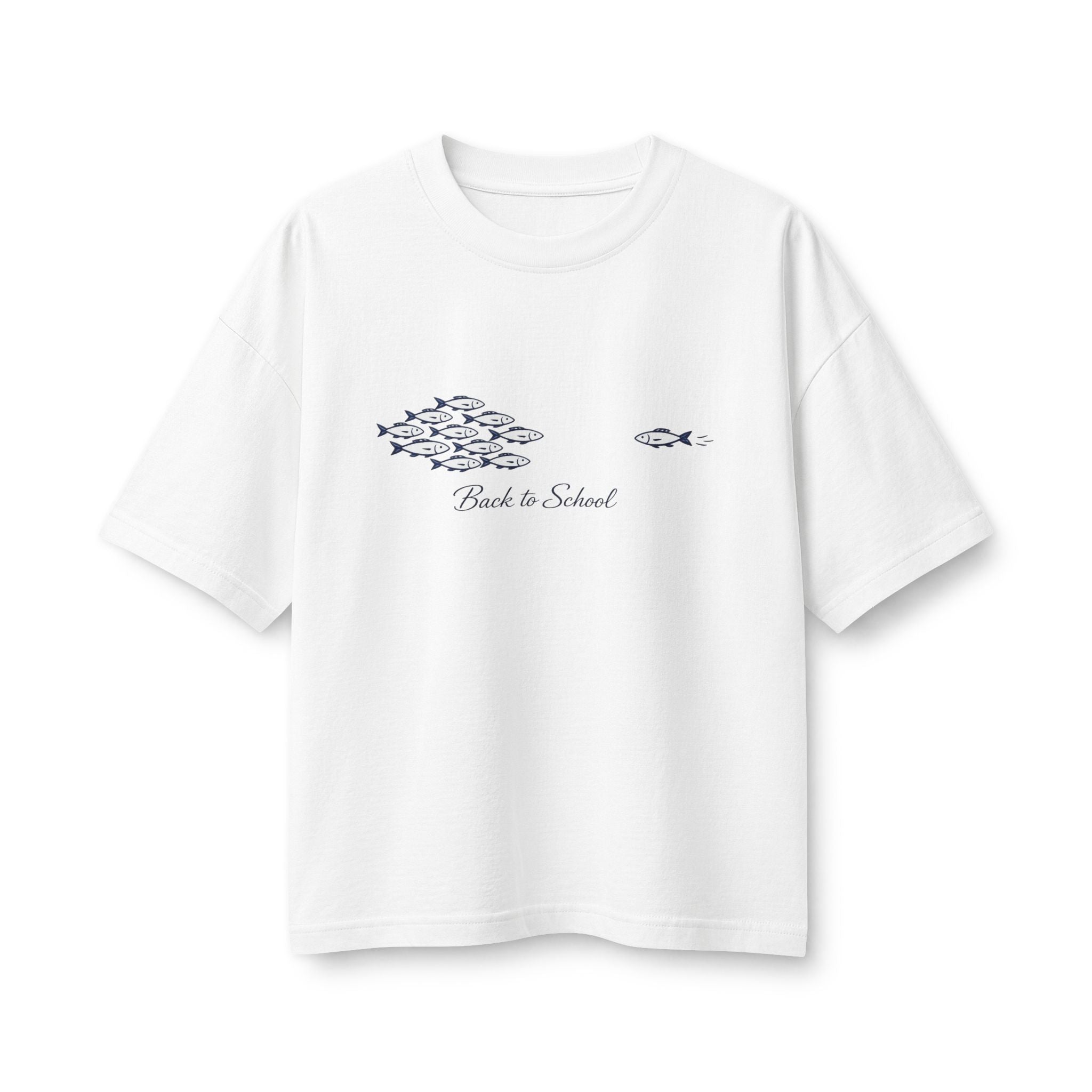 Back to School Fish Tee — "Rhody Life" Coastal Graphic T-Shirt