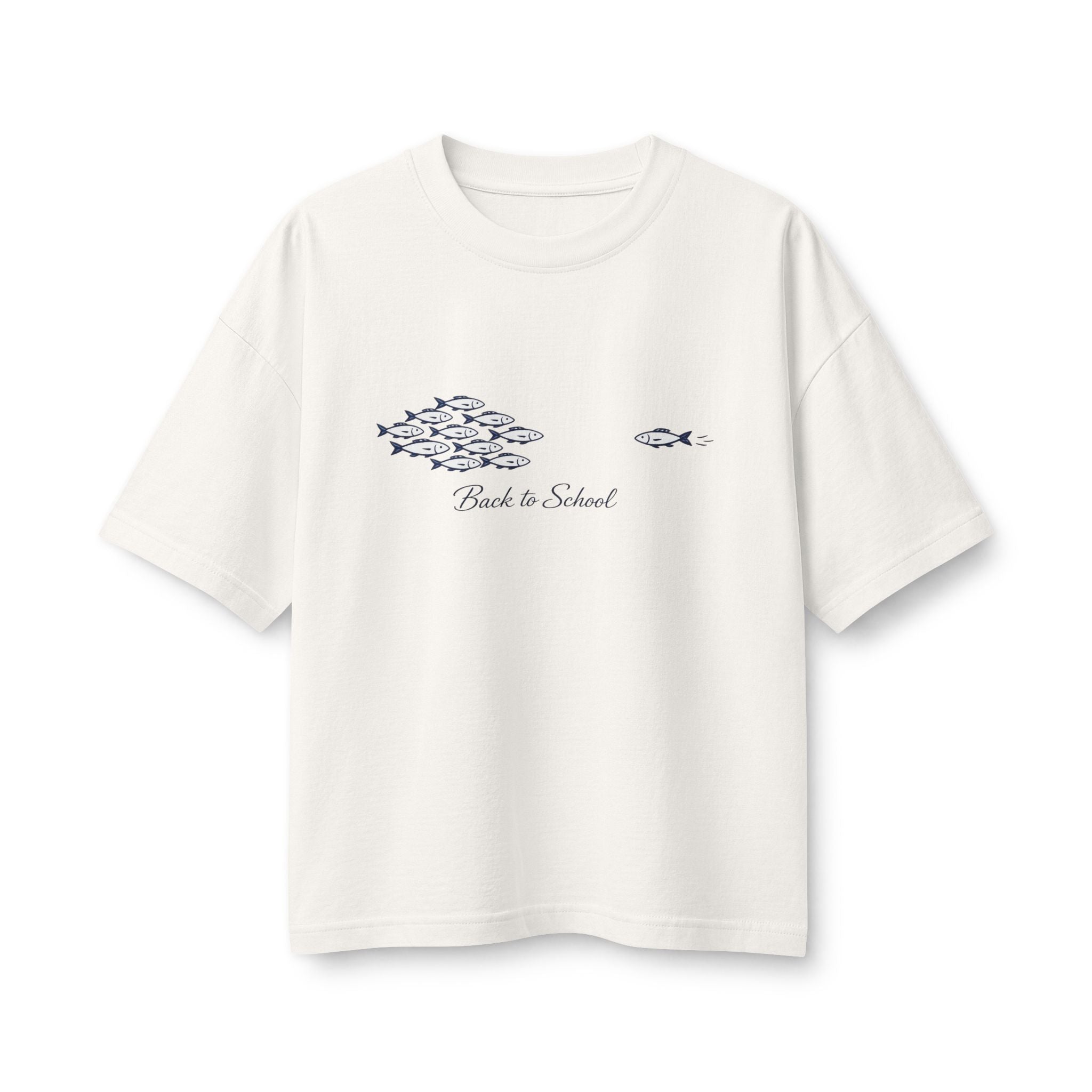 Back to School Fish Tee — "Rhody Life" Coastal Graphic T-Shirt