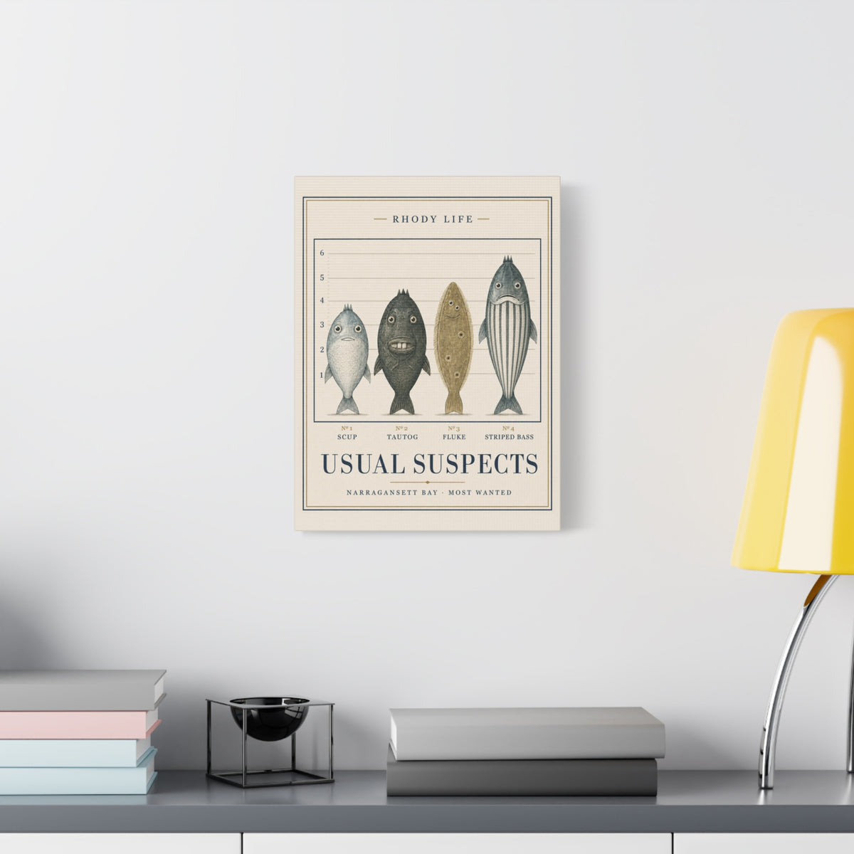 Usual Suspects Canvas Art - Narragansett Bay's Most Wanted