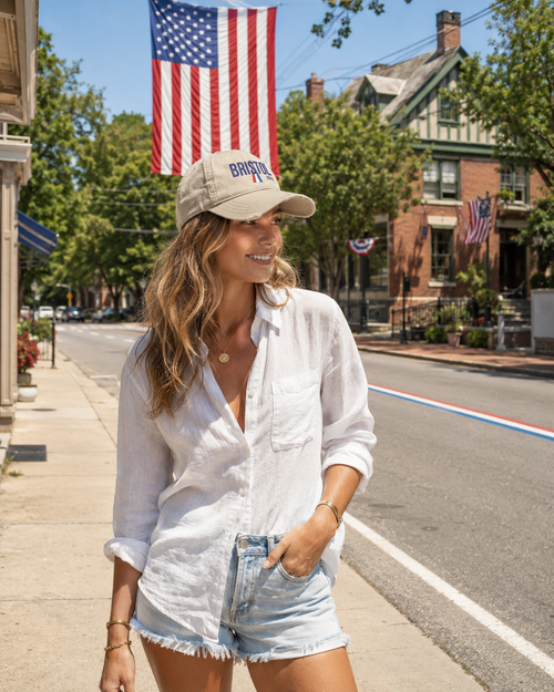 Bristol 250th Hope Street Distressed Dad Hat – Khaki