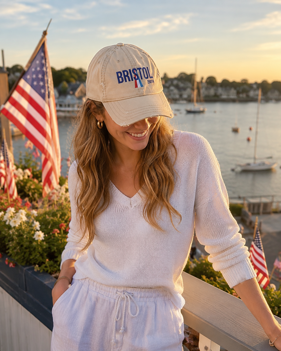 Bristol 250th Hope Street Distressed Dad Hat – Khaki