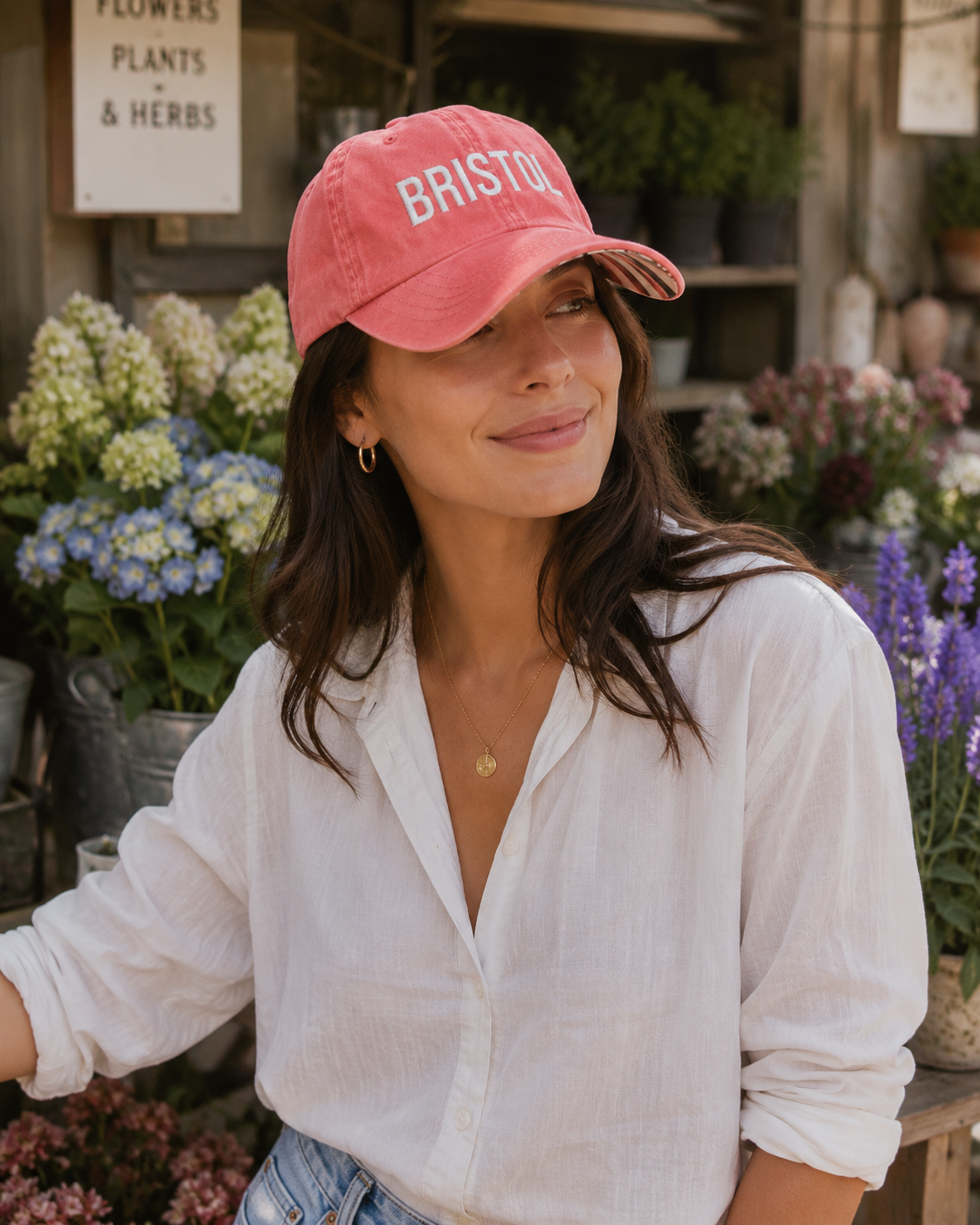 Women's Pigment-Dyed Cap with Fashion Undervisor (Embroidery)