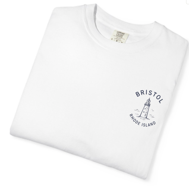 Bristol Beach Club Lighthouse Graphic T-Shirt
