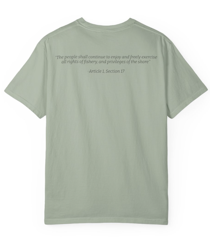 Rhody Life Wrack Line Tee | Support Rhode Island Shoreline Access