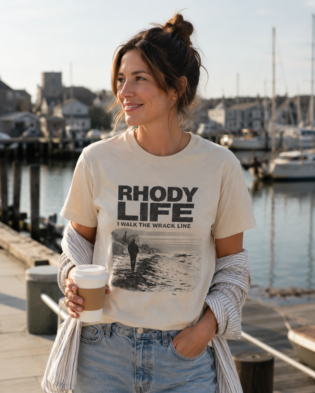 Rhody Life Wrack Line Tee | Support Rhode Island Shoreline Access