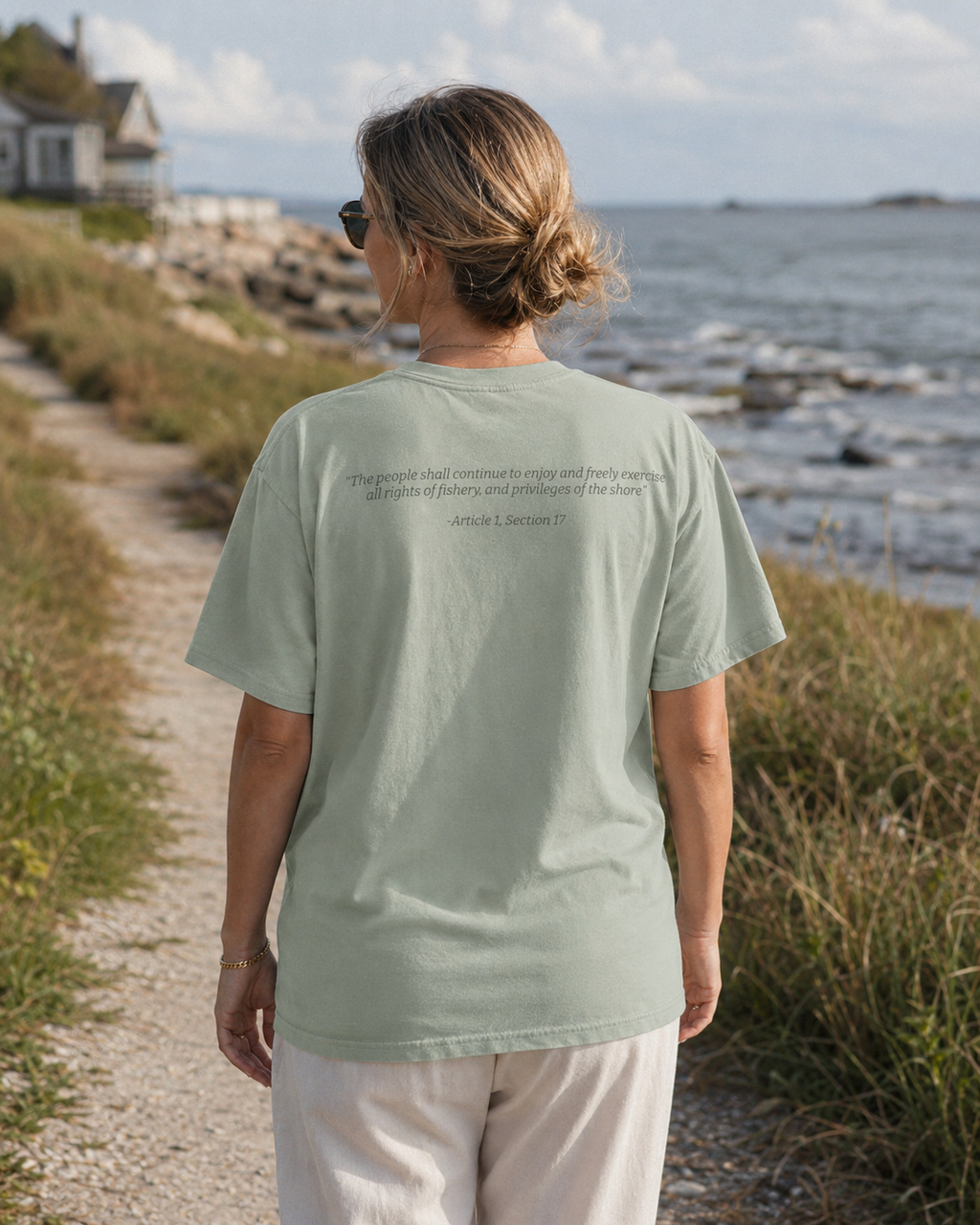 Rhody Life Wrack Line Tee | Support Rhode Island Shoreline Access