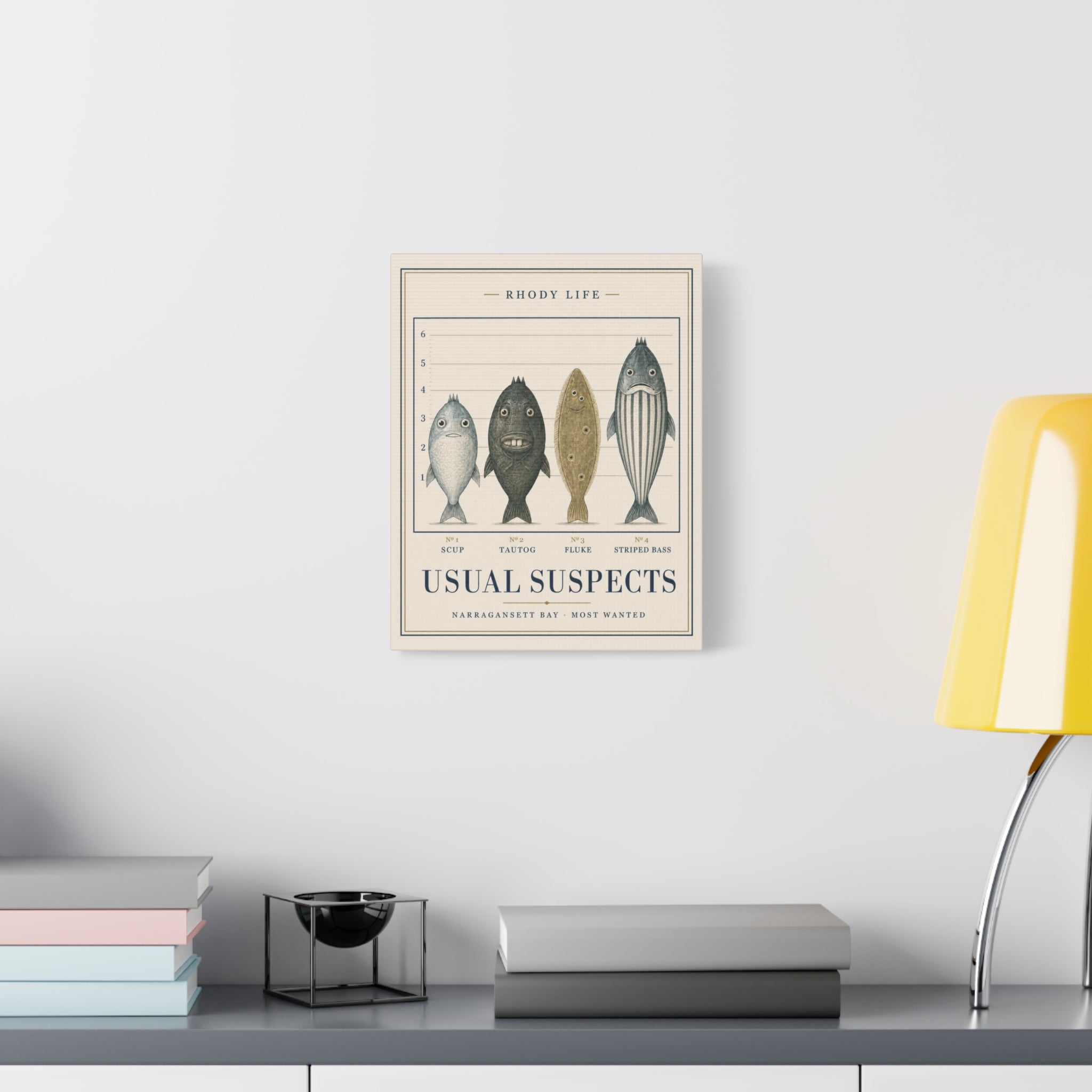 Usual Suspects Canvas Art - Narragansett Bay's Most Wanted