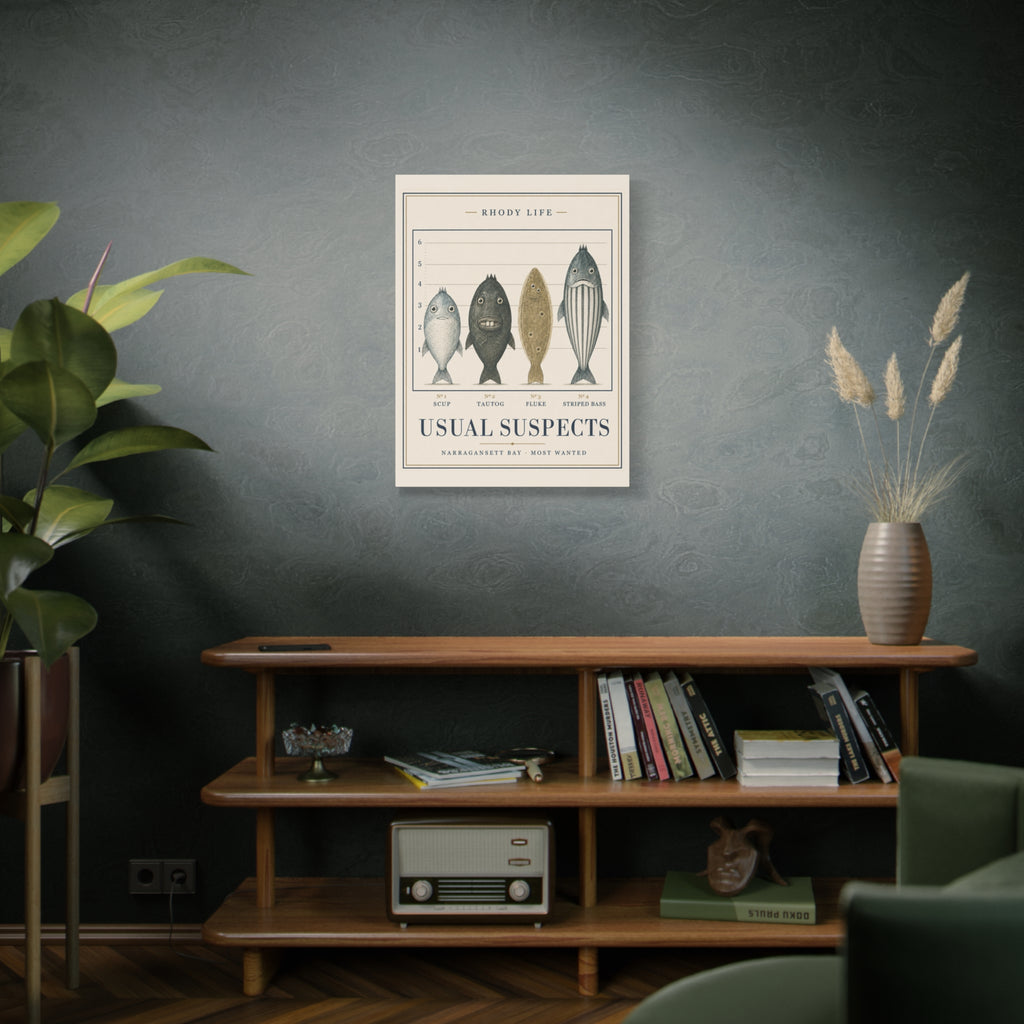 Usual Suspects Canvas Art - Narragansett Bay's Most Wanted