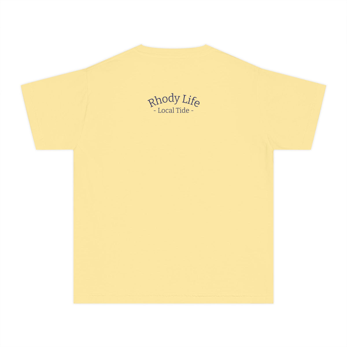 Youth Tee — Back to School Fish Tee — "Rhody Life" Coastal Graphic T-Shirt