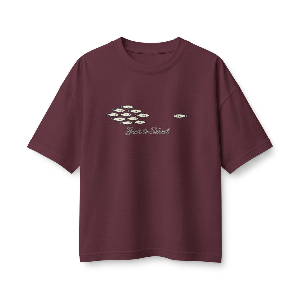 Rhody Life "Back to School" Women's Tee Dark — Coastal Fish School Graphic