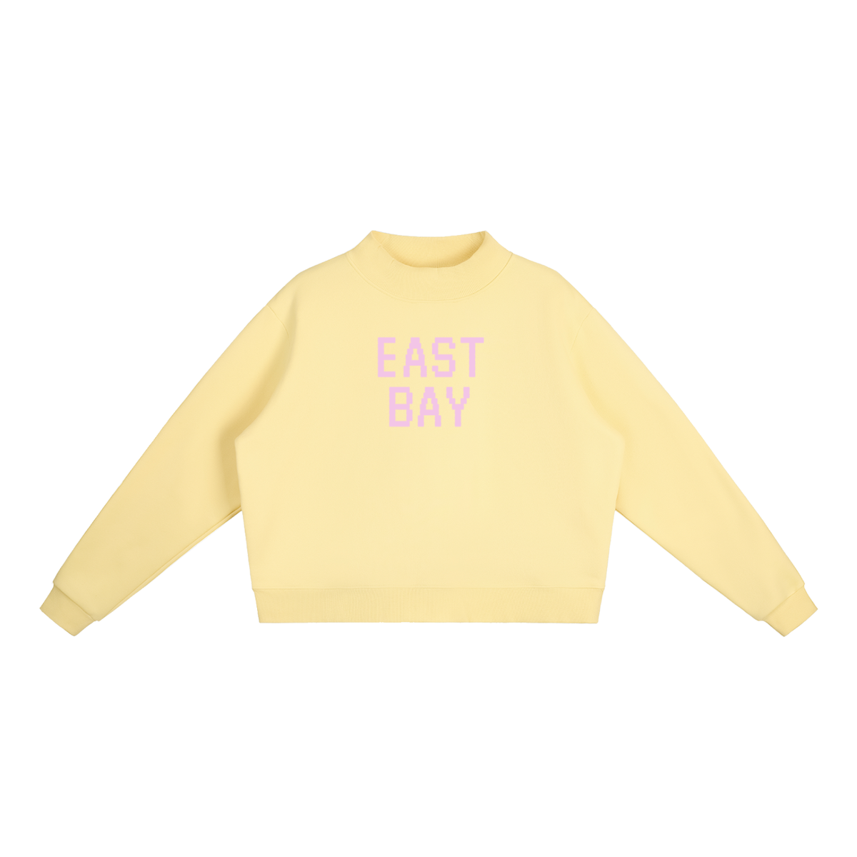 Rhody Life East Bay Stitched Fleece Mock-Neck Crew Sweatshirt