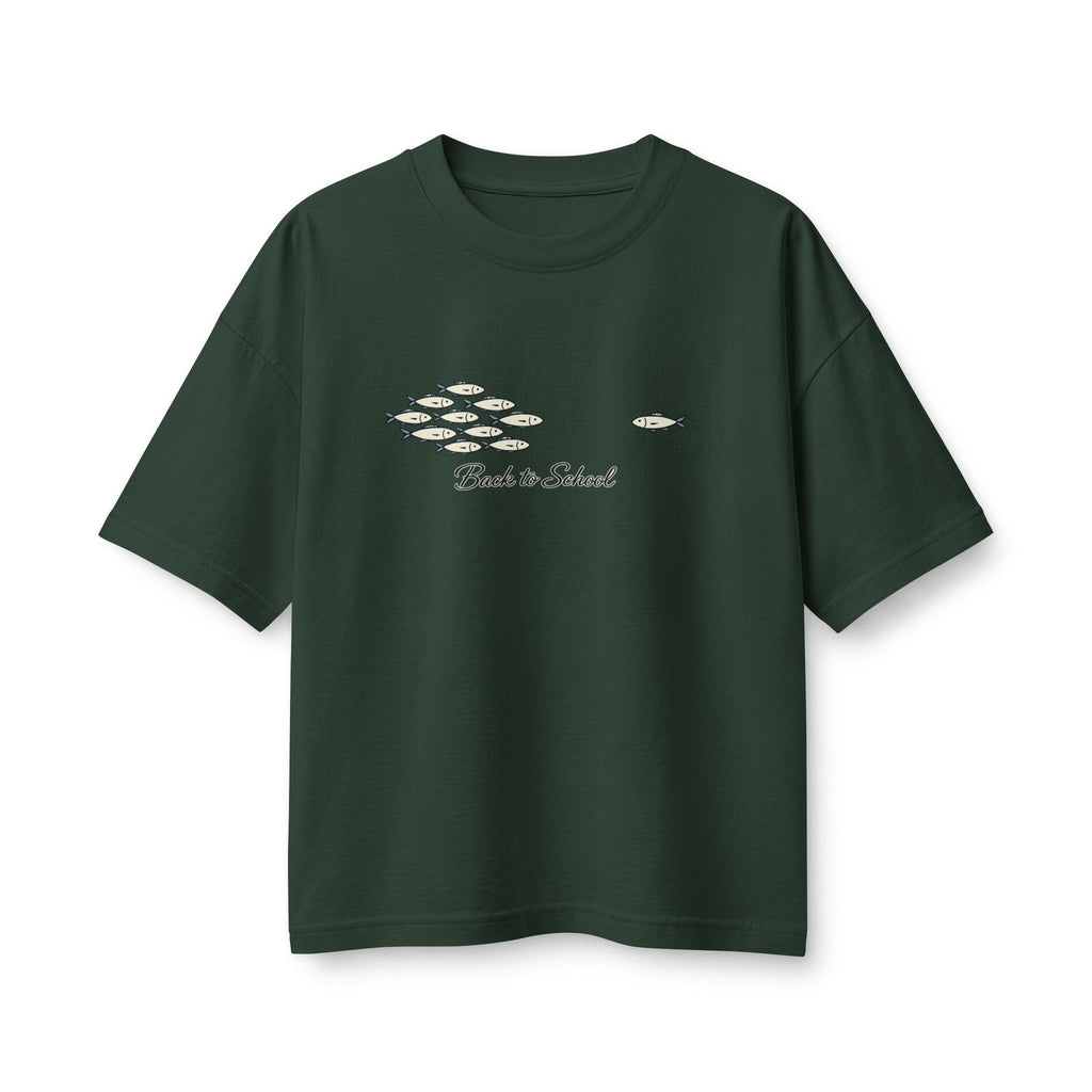 Rhody Life "Back to School" Women's Tee Dark — Coastal Fish School Graphic