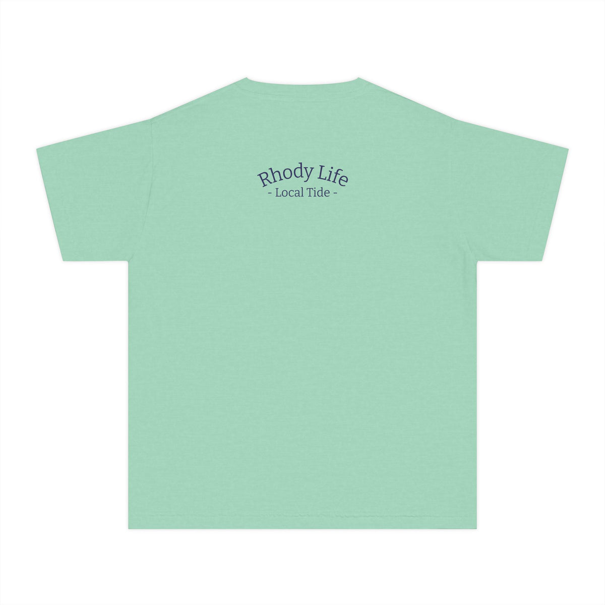 Youth Tee — Back to School Fish Tee — "Rhody Life" Coastal Graphic T-Shirt