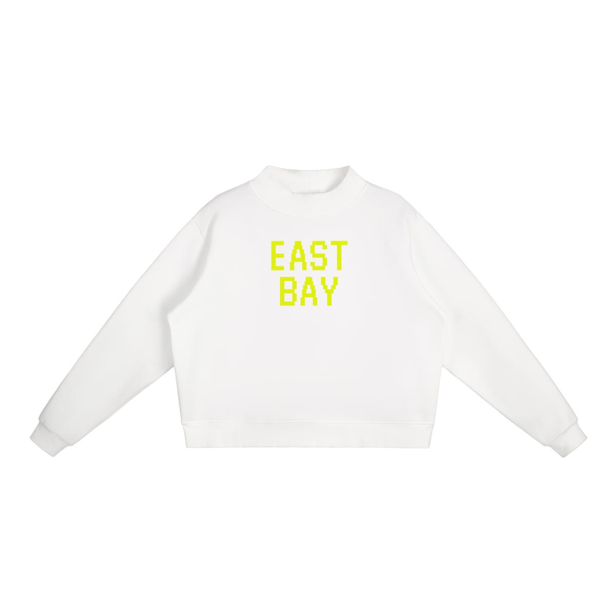 Rhody Life East Bay Stitched Fleece Mock-Neck Crew Sweatshirt