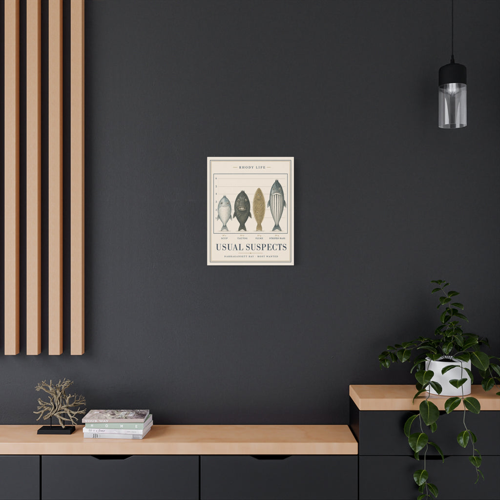 Usual Suspects Canvas Art - Narragansett Bay's Most Wanted