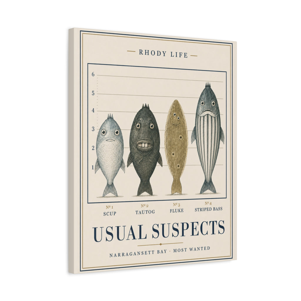 Usual Suspects Canvas Art - Narragansett Bay's Most Wanted