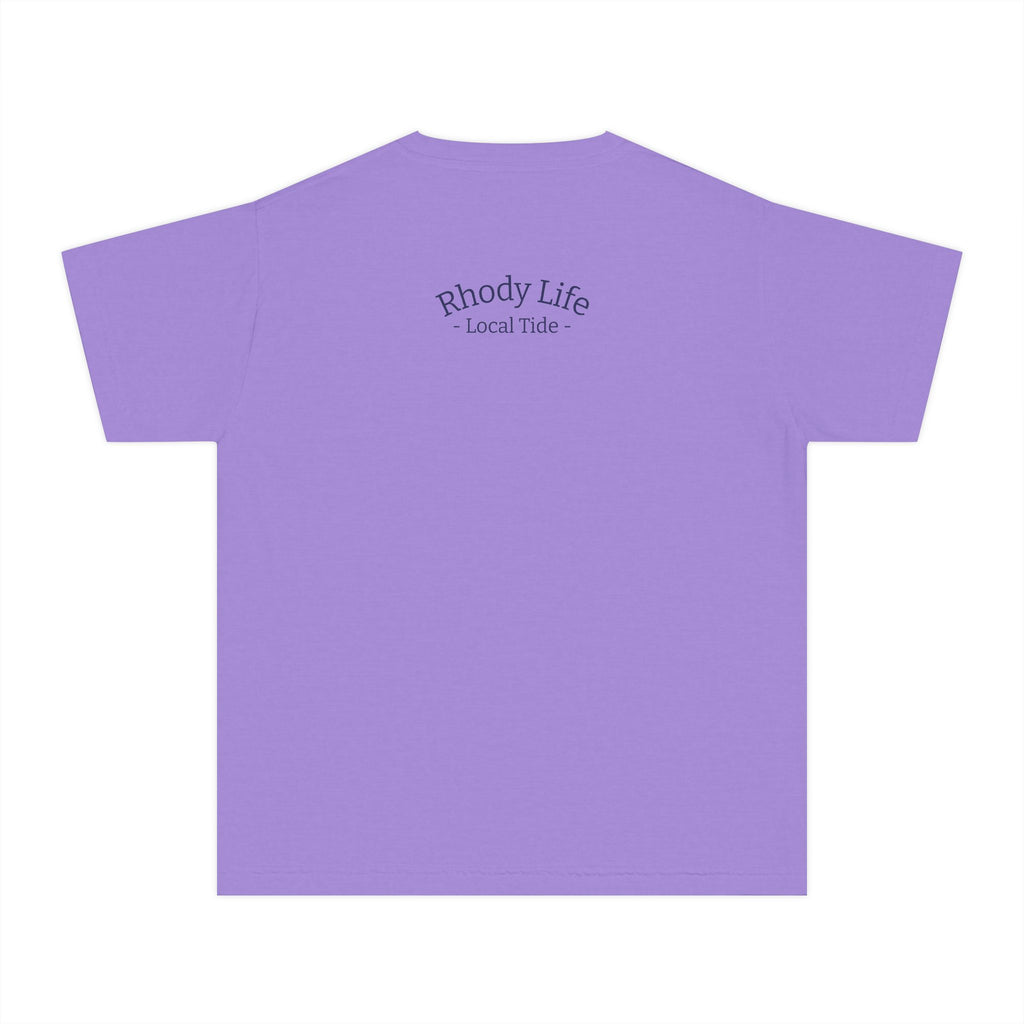 Youth Tee — Back to School Fish Tee — "Rhody Life" Coastal Graphic T-Shirt