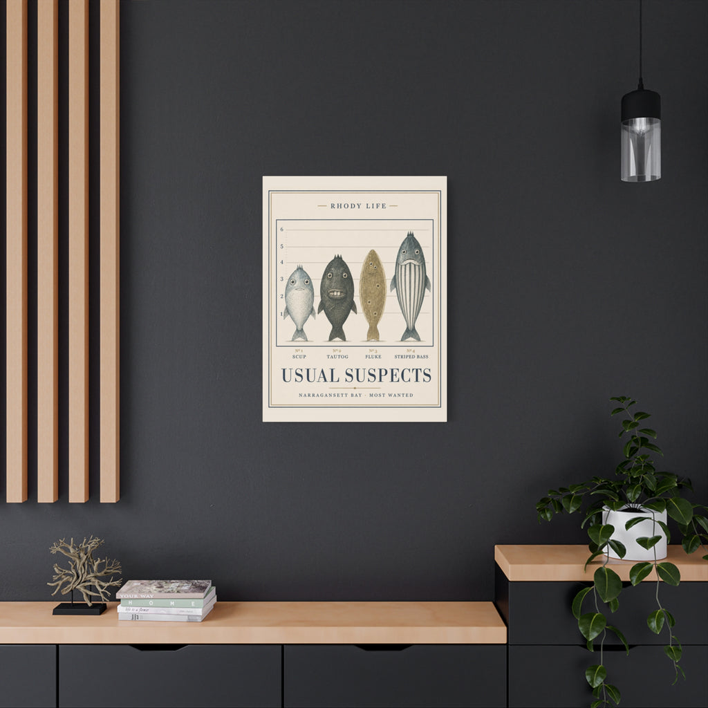Usual Suspects Canvas Art - Narragansett Bay's Most Wanted