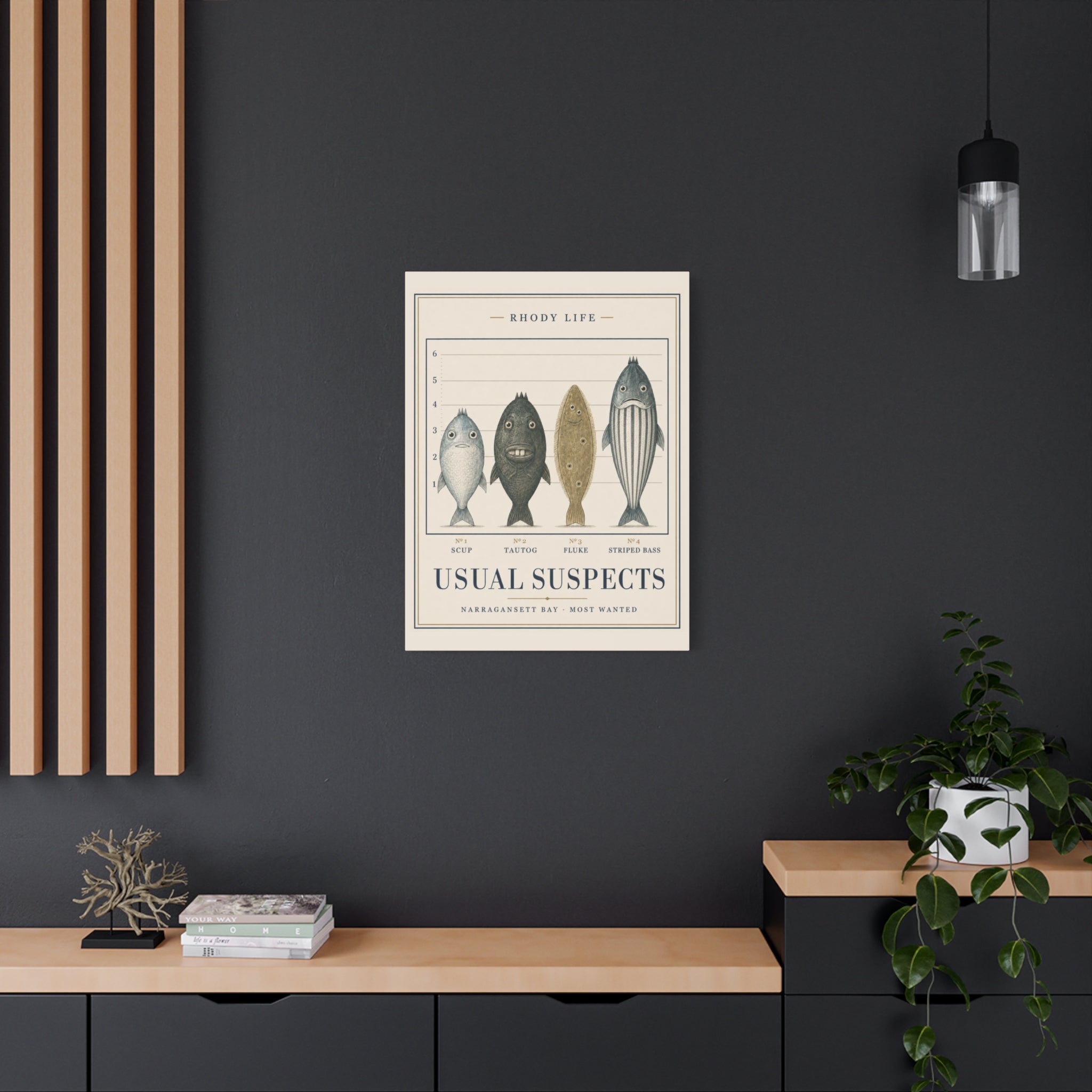 Usual Suspects Canvas Art - Narragansett Bay's Most Wanted
