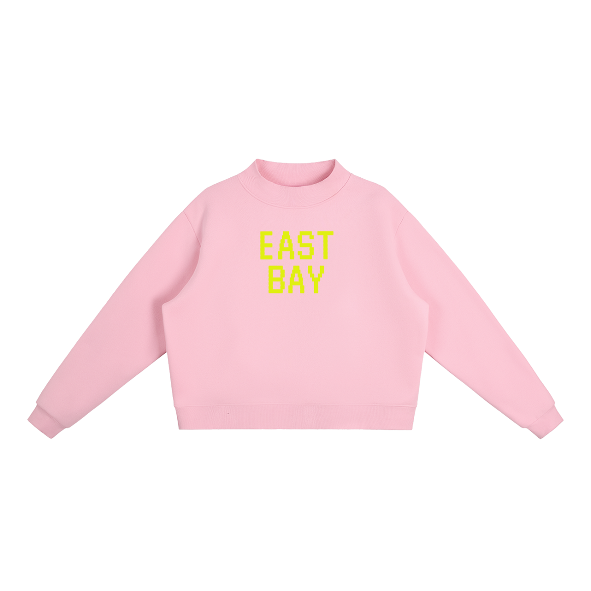 Rhody Life East Bay Stitched Fleece Mock-Neck Crew Sweatshirt