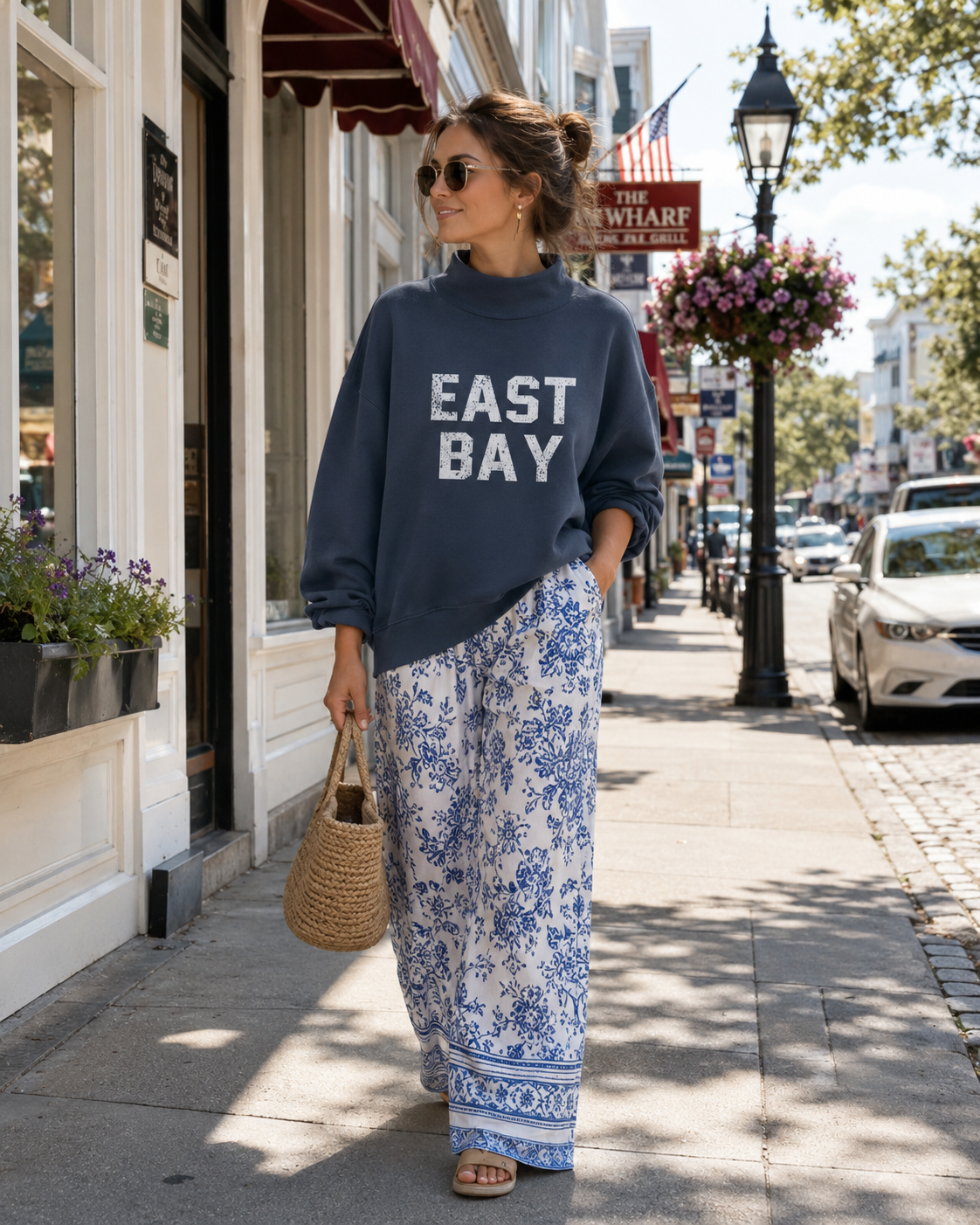 Rhody Life East Bay Mock Neck Sweatshirt