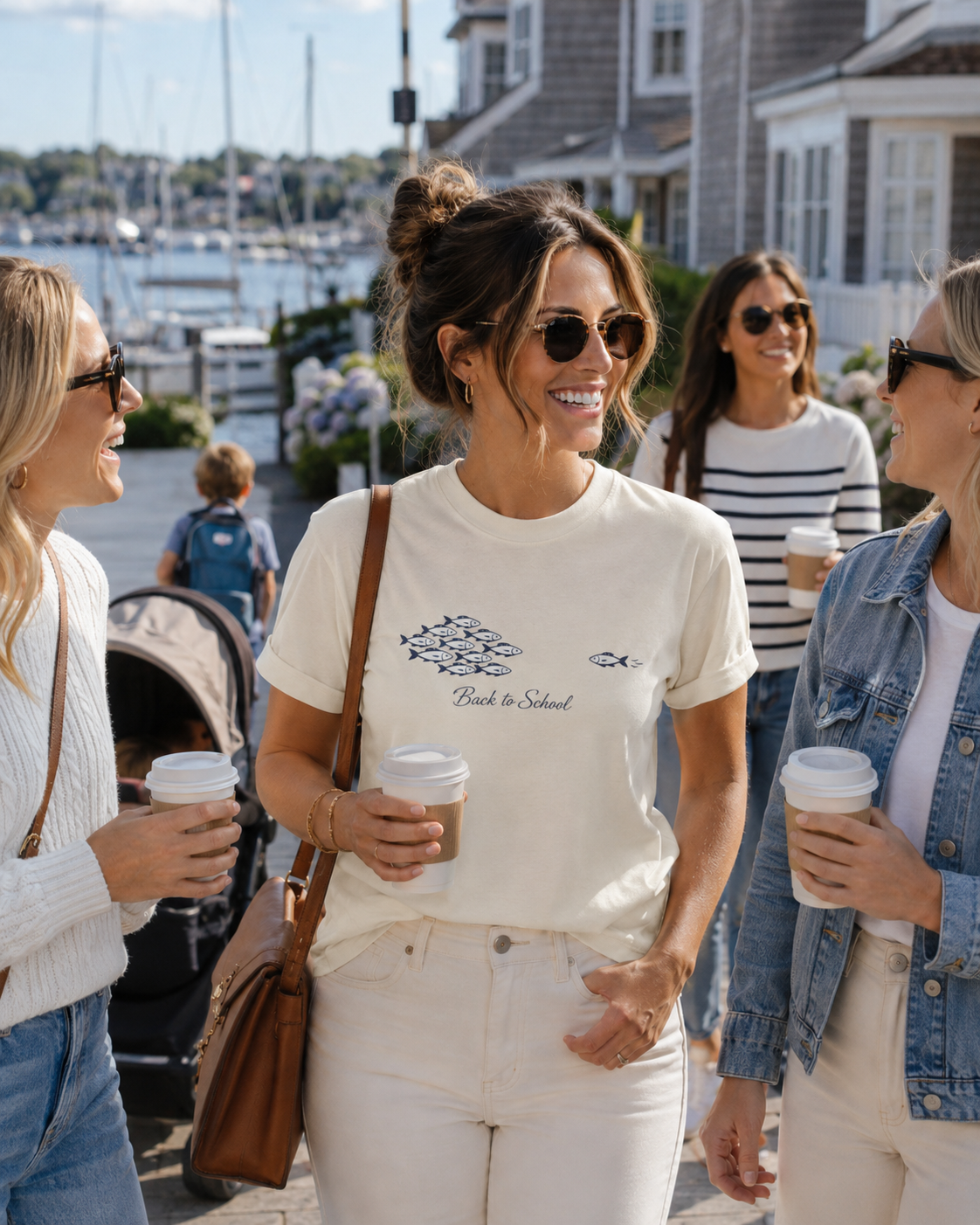 Back to School Fish Tee — "Rhody Life" Coastal Graphic T-Shirt