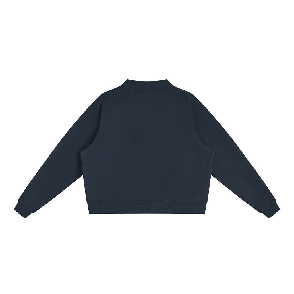 Rhody Life East Bay Stitched Fleece Mock-Neck Crew Sweatshirt