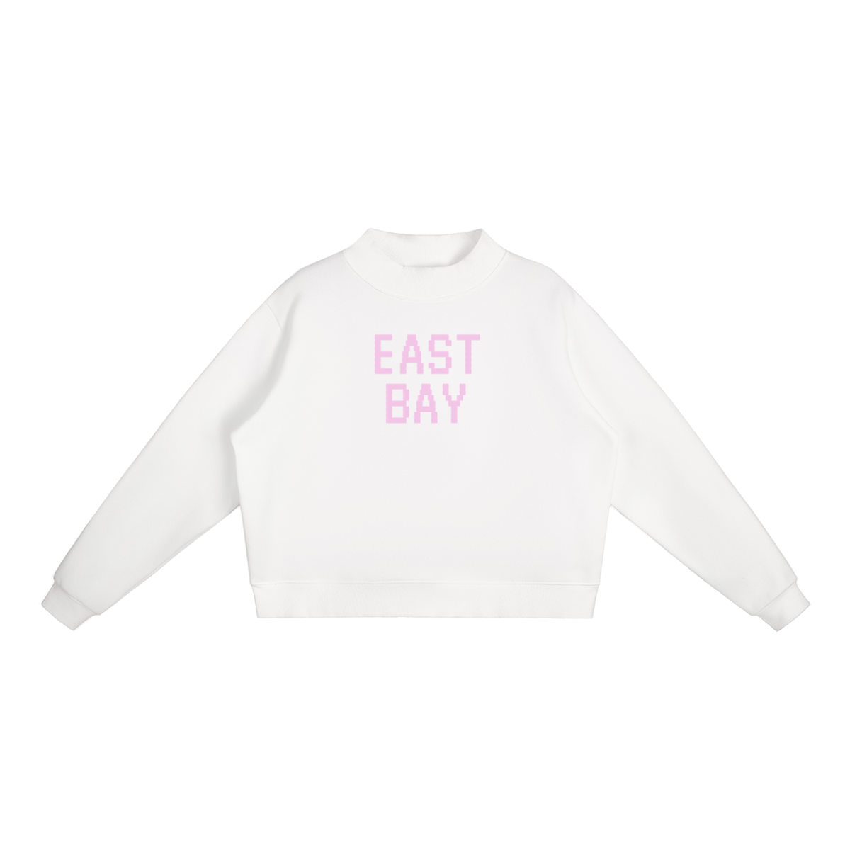 Rhody Life East Bay Stitched Fleece Mock-Neck Crew Sweatshirt