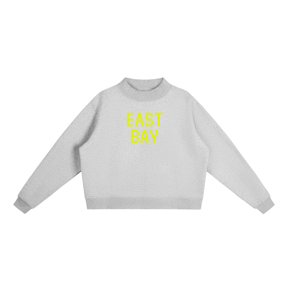 Rhody Life East Bay Stitched Fleece Mock-Neck Crew Sweatshirt